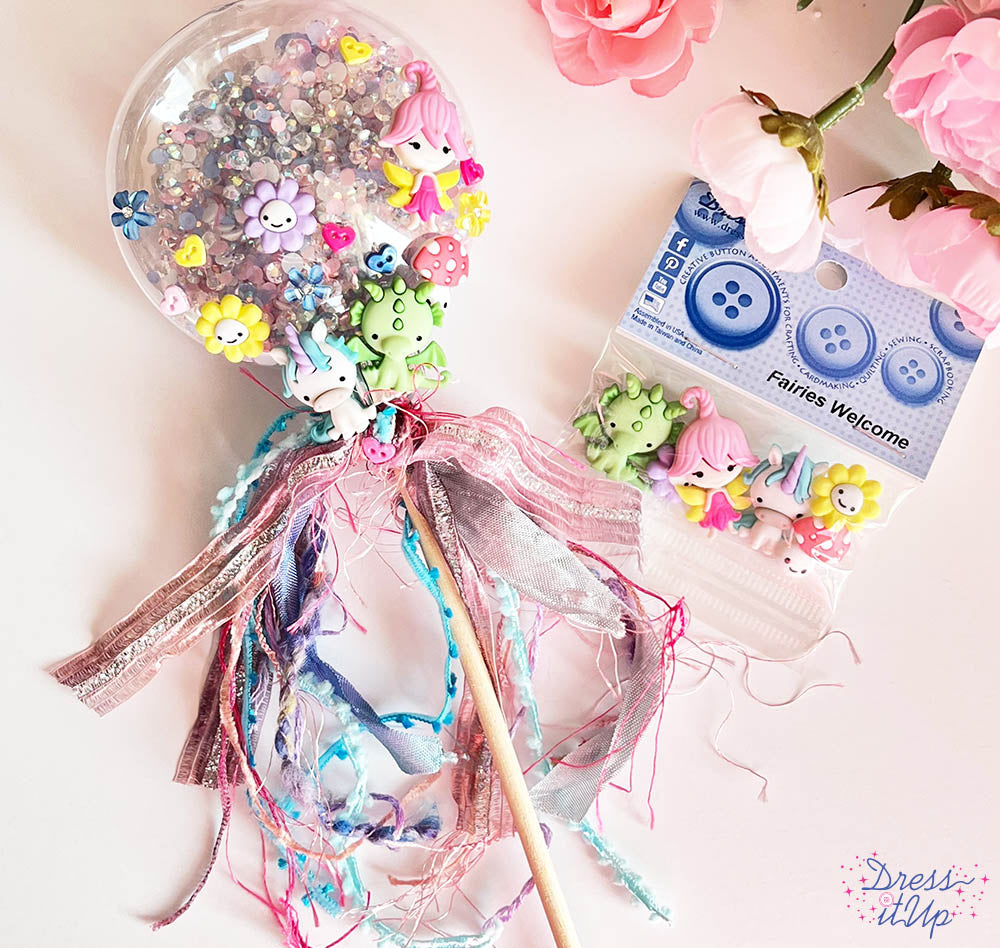 Fairy, dragon unicorn and smiling mushroom add a whimsical touch to crafting