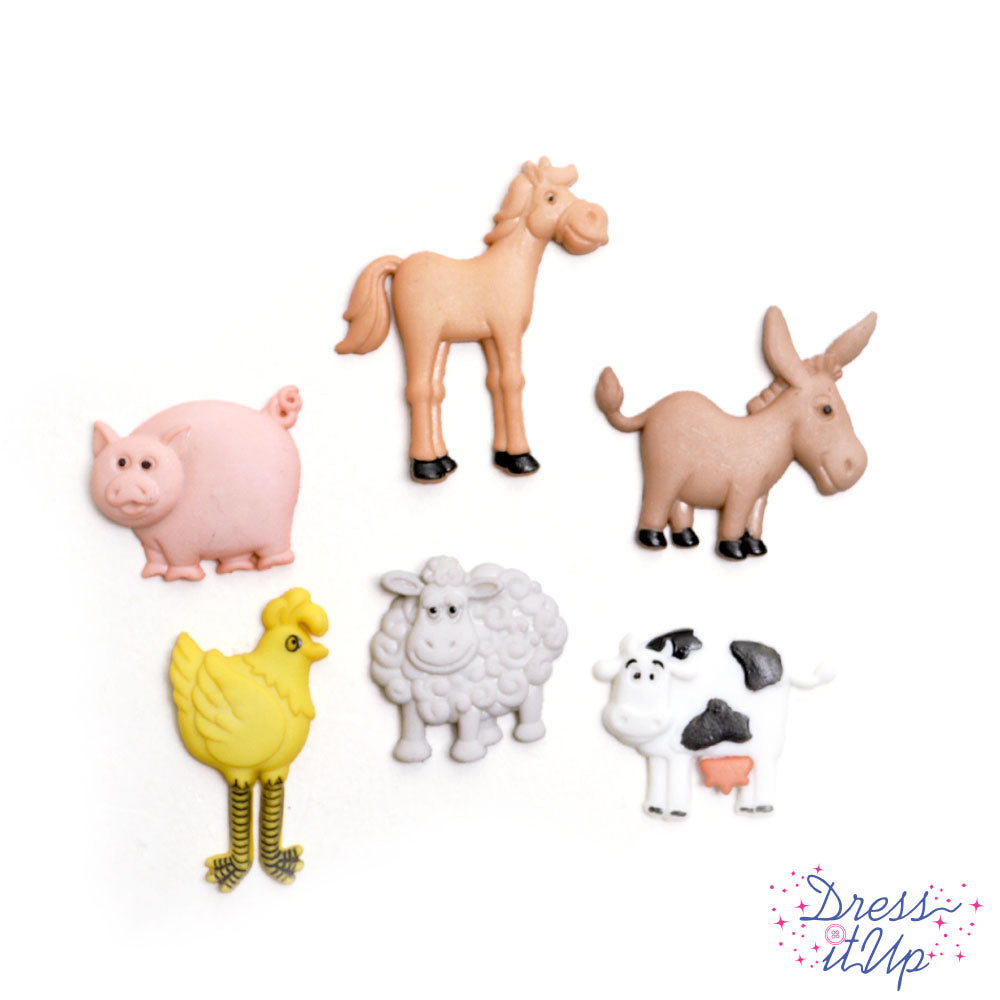 Six funky farm animals for animal themed crafts