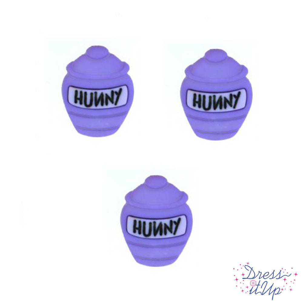 Disney Winnie The Pooh honey pot loop back button for crafting