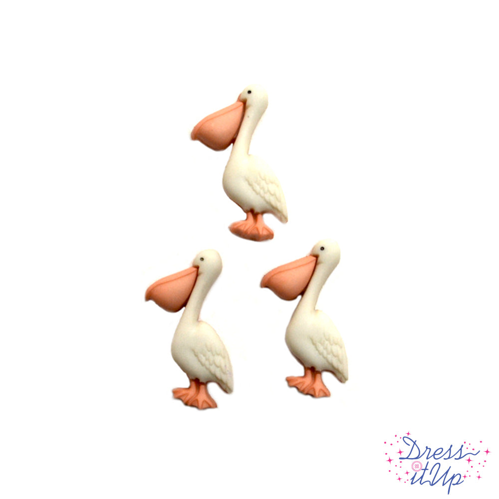 pelican ocean bird button for beach crafts
