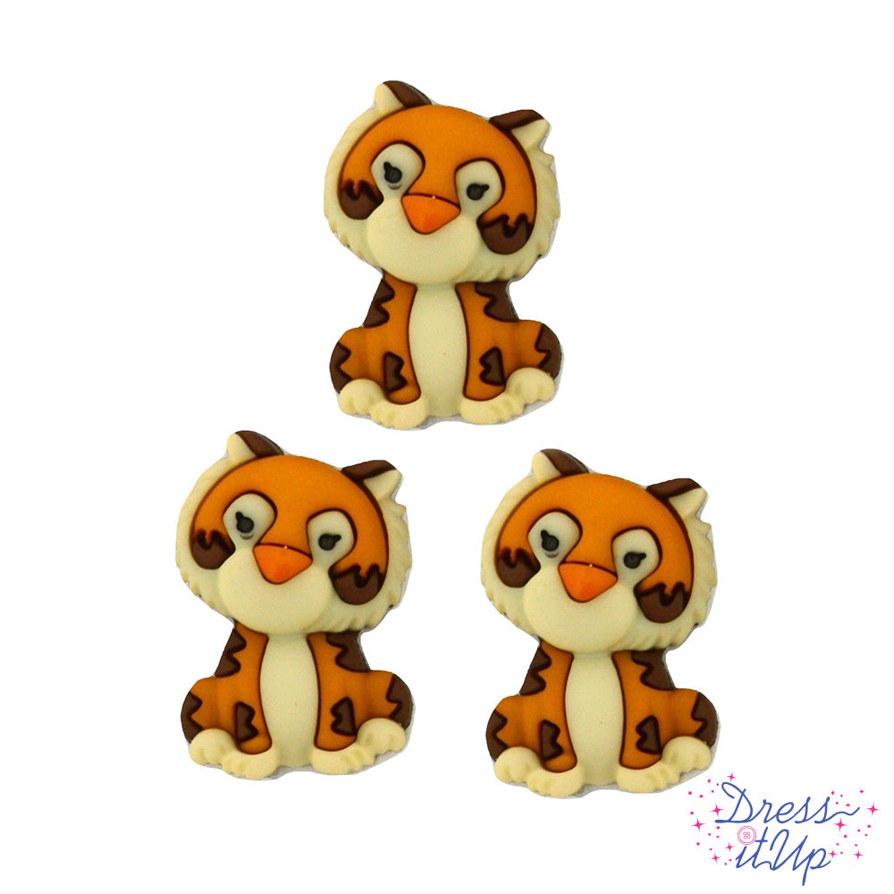 Three piece button pack of raja the tiger from disney aladdin movie