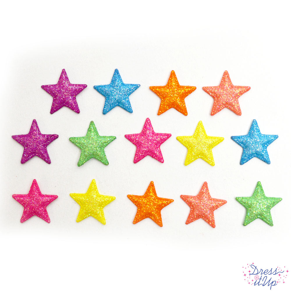 Use these bright, glittery embellishments to shine up your projects