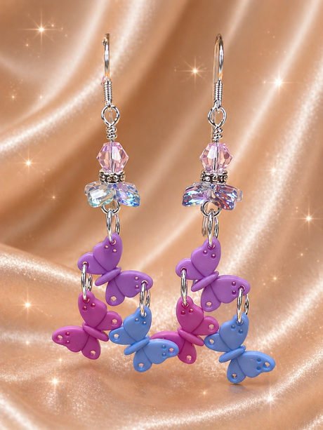 Make Whimsical Butterfly Button & Bead Earrings