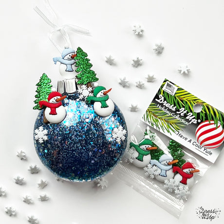 Glitter Snowmen Ornament