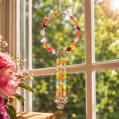 How to Make a Bead & Button Suncatcher with Tricia Giazzon | Embroidery Hoop DIY