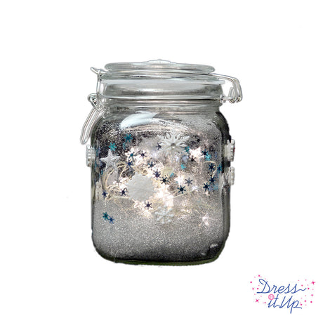 Light Up Snowflake Jar