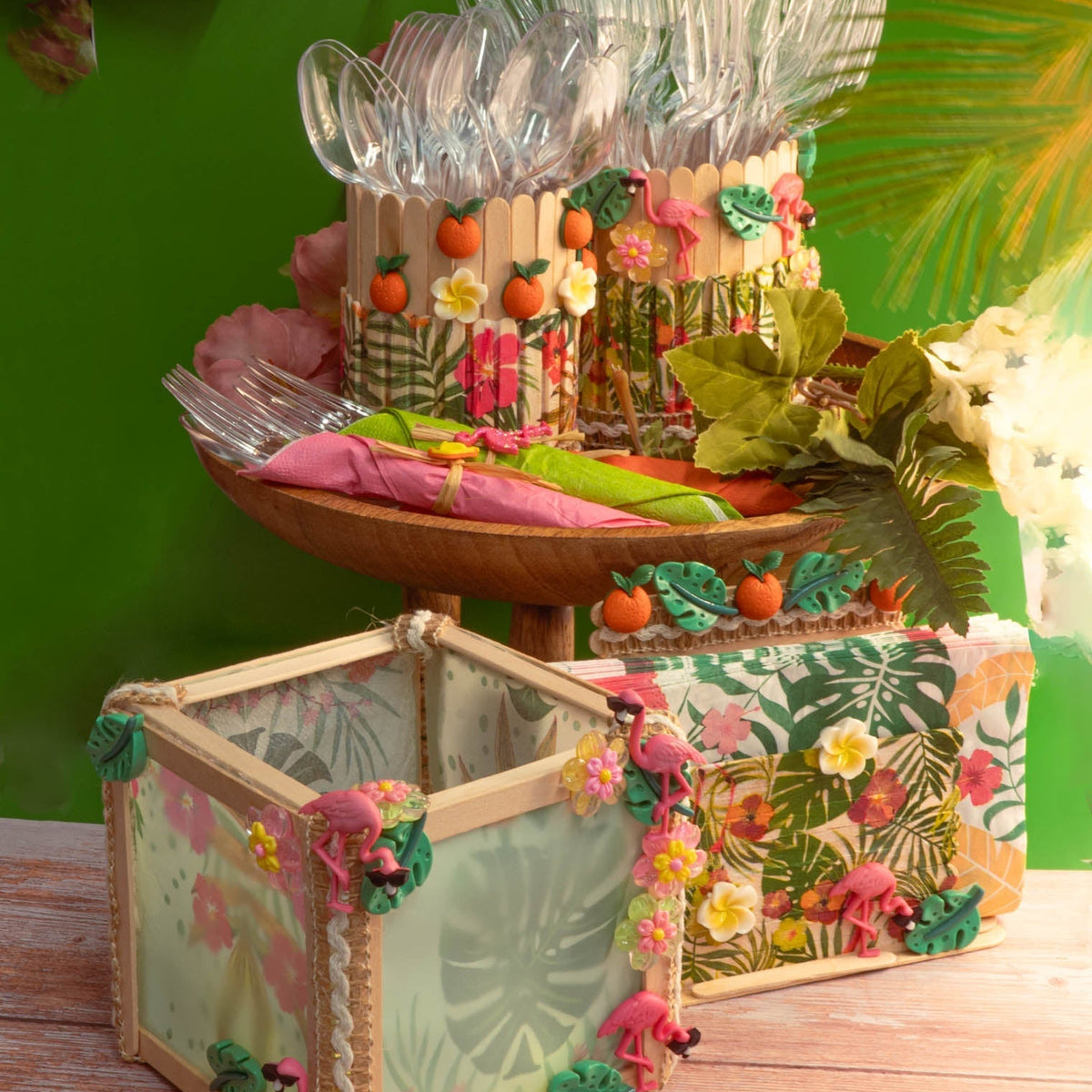 DIY Party Tableware Sets with Dress It Up Embellishments