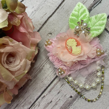 Create a Beautiful Shabby Chic Button Brooch