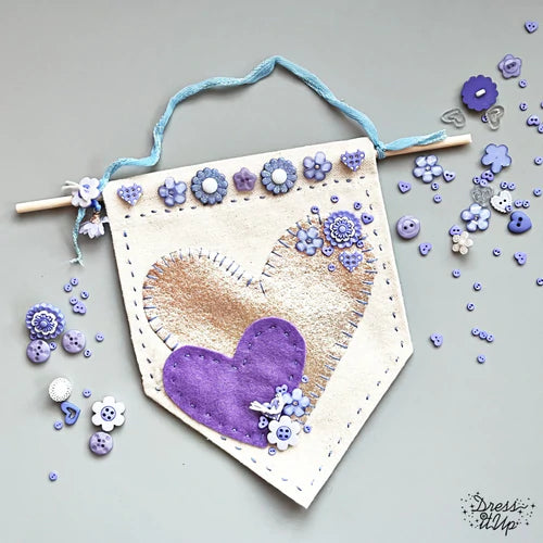 Stitched Periwinkle Banner