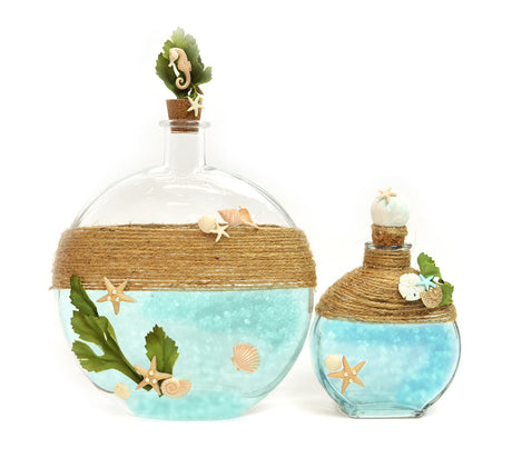 Beach Bath Salt Bottles
