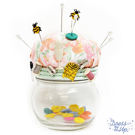 Bee Sewing Jar