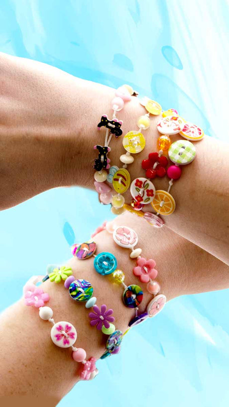 Buttons into Bracelet Tutorial