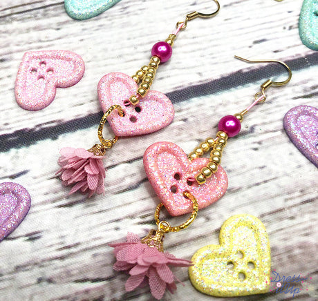 Easy Candy Heart Earrings