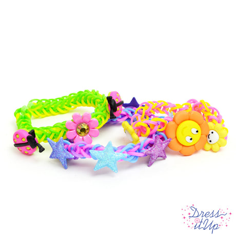 Embellished Rubber Band Bracelets