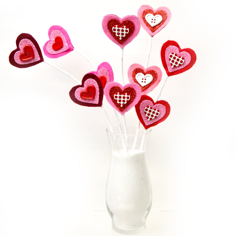 Valentine's Day Heart Vase
