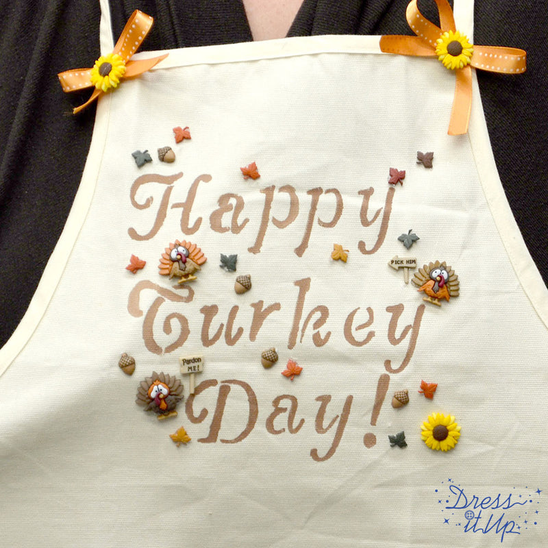 Happy Turkey Day Apron