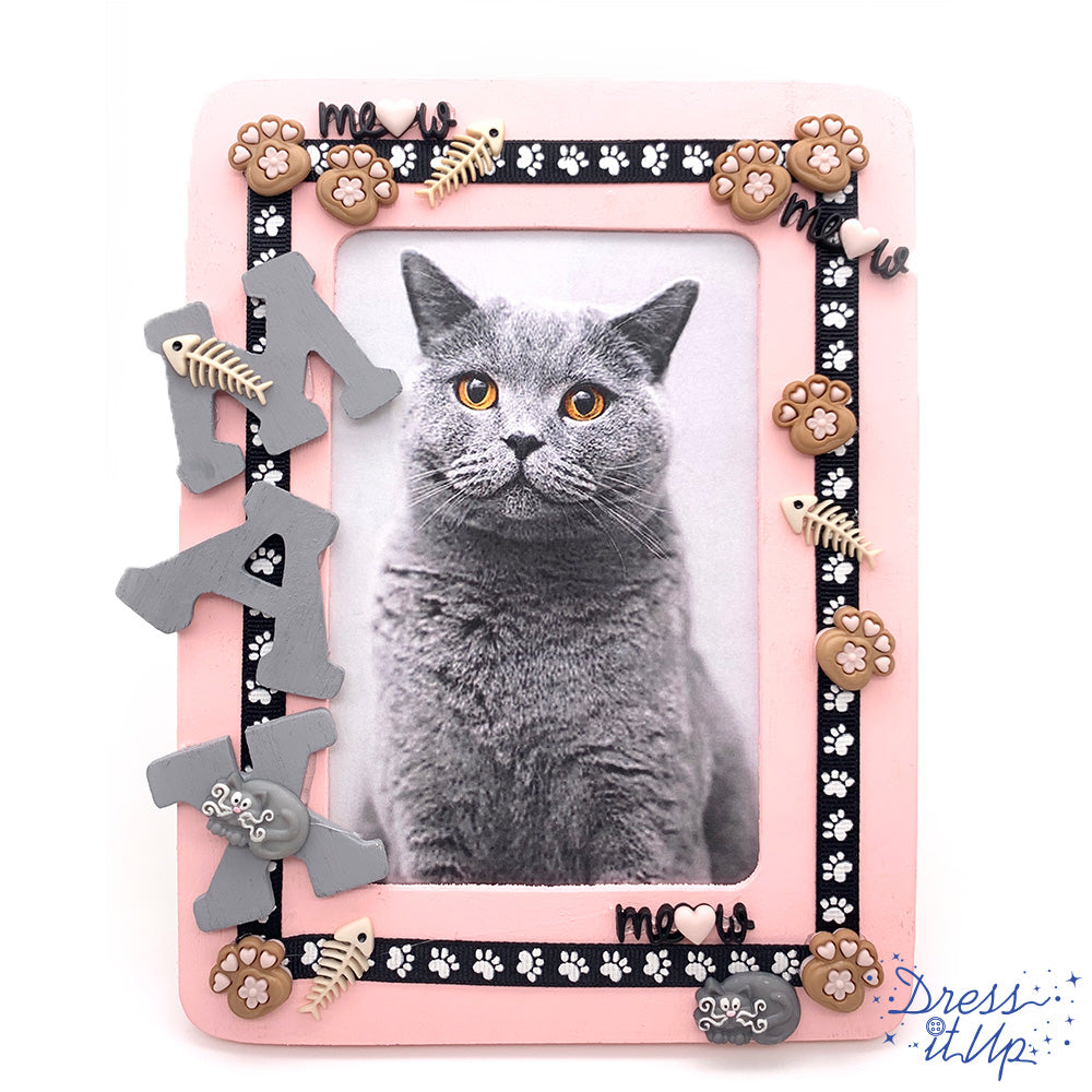 Meow Cat Picture Frame