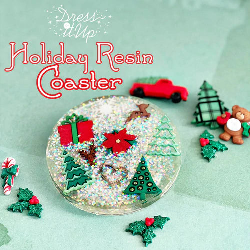Resin Christmas Coaster