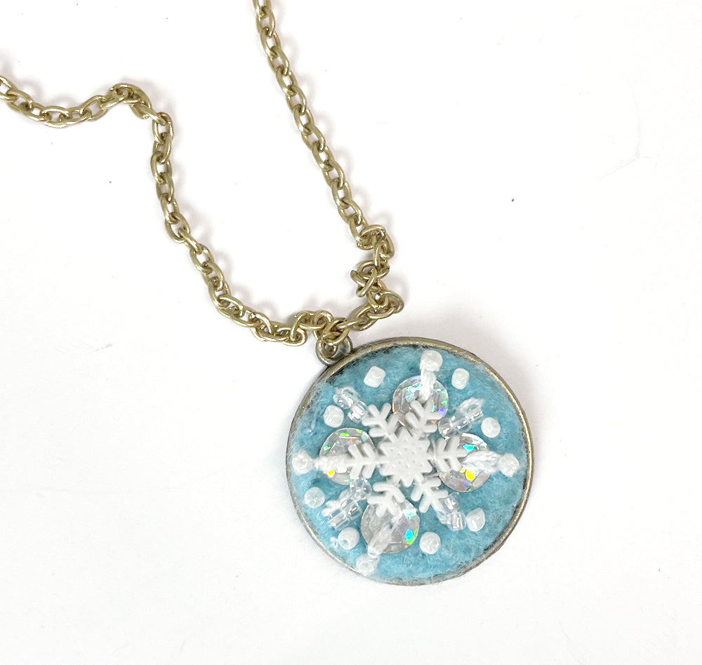 Rustic Snowflake Pendent Embroidered Snowflake Pendant – Dress It Up