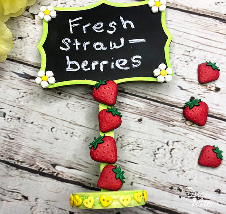 Strawberry Sign Decor