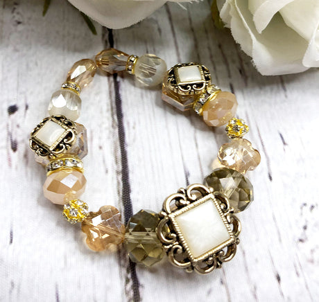 Vintage Vibes Beaded Bracelet