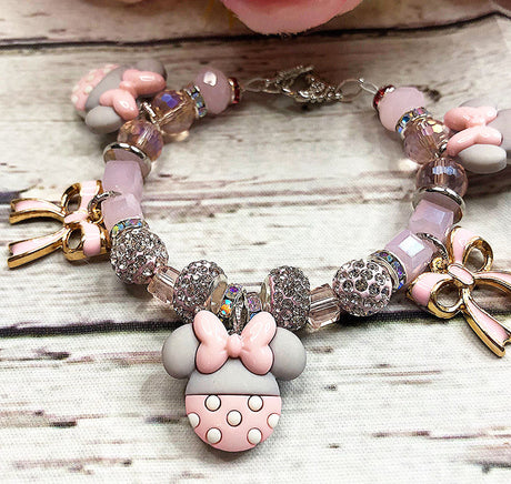 Pastel Minnie Mouse Bracelet