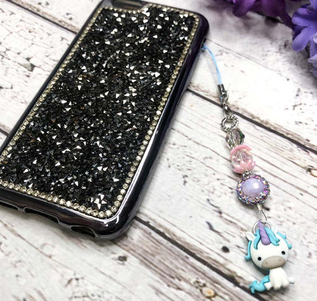DIY Beaded Unicorn Phone Charm