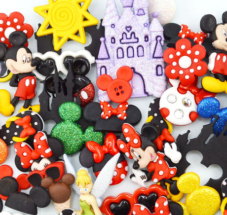 12 Pack Magic Vacation Themed Embellishment Bundle 50 Pieces