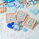 12 Pack Baby Boy Embellishment Bundle, 100 pieces