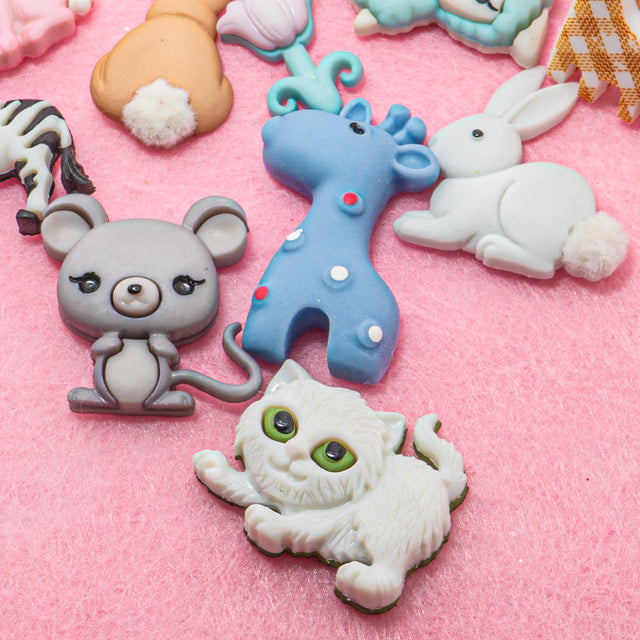 12 Pack Baby Animal Embellishment Bundle 50 pieces