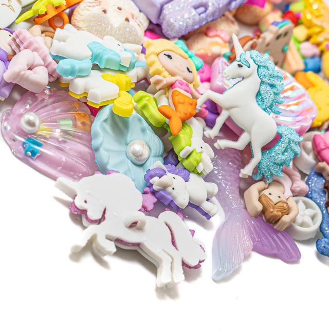 12 Pack Princess Girly Themed Embellishment Bundle 50 Pieces