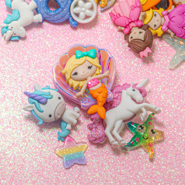 12 Pack Princess Girly Themed Embellishment Bundle 50 Pieces