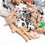 Zoo & Farm Animal Themed Button 12 Pack 50+ Pieces