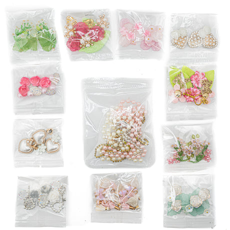 12 Pack Shabby Chic Embellishment Bundle – 50 Pieces