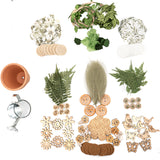 12 Pack Botanical Garden Embellishment Bundle – 50 Pieces