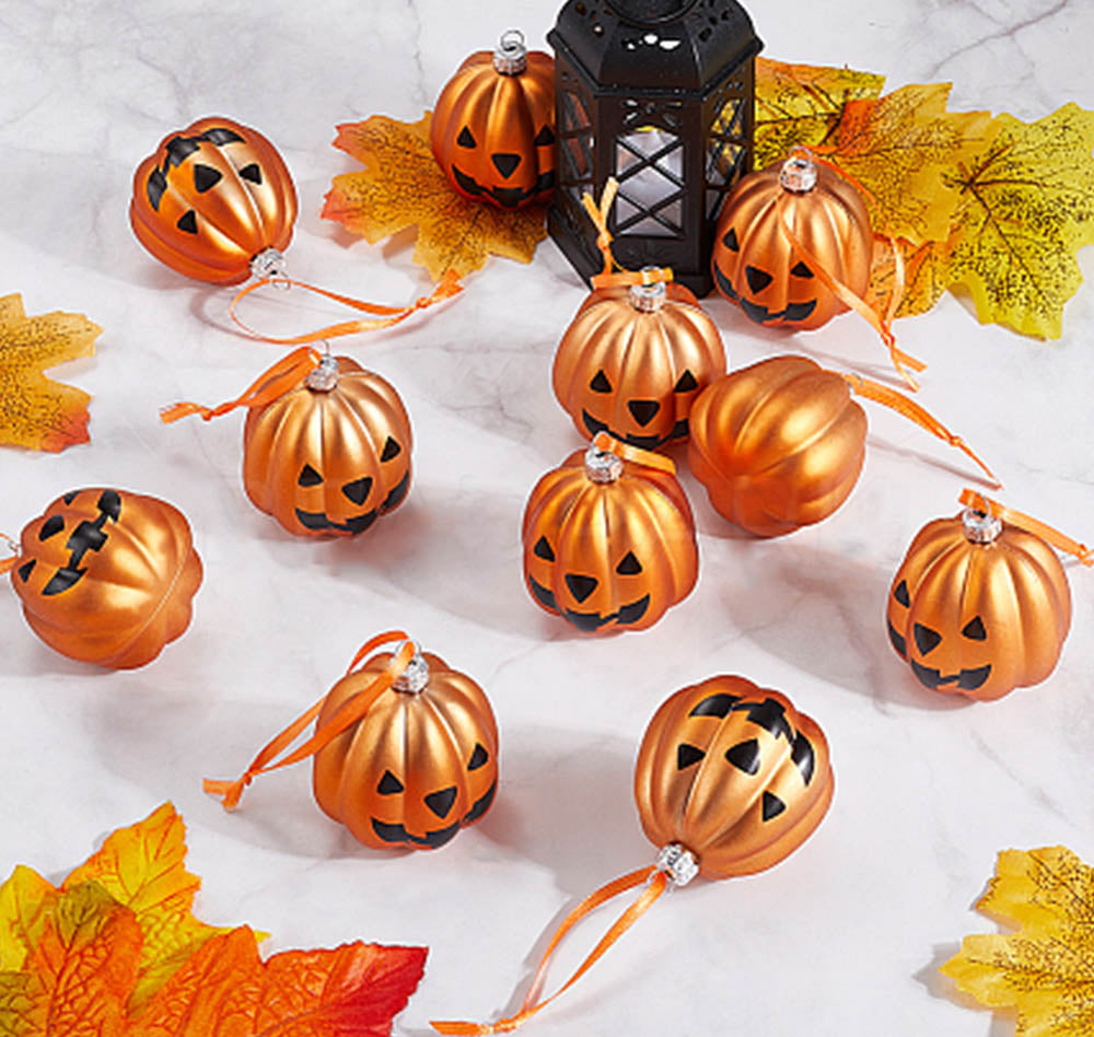 Spooky Treats Halloween Plastic Decorations – 12 Piece Set