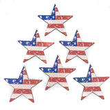 American Flag Aspen Wood Stars
