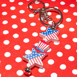 Americana Wood Bead Keychain Kit