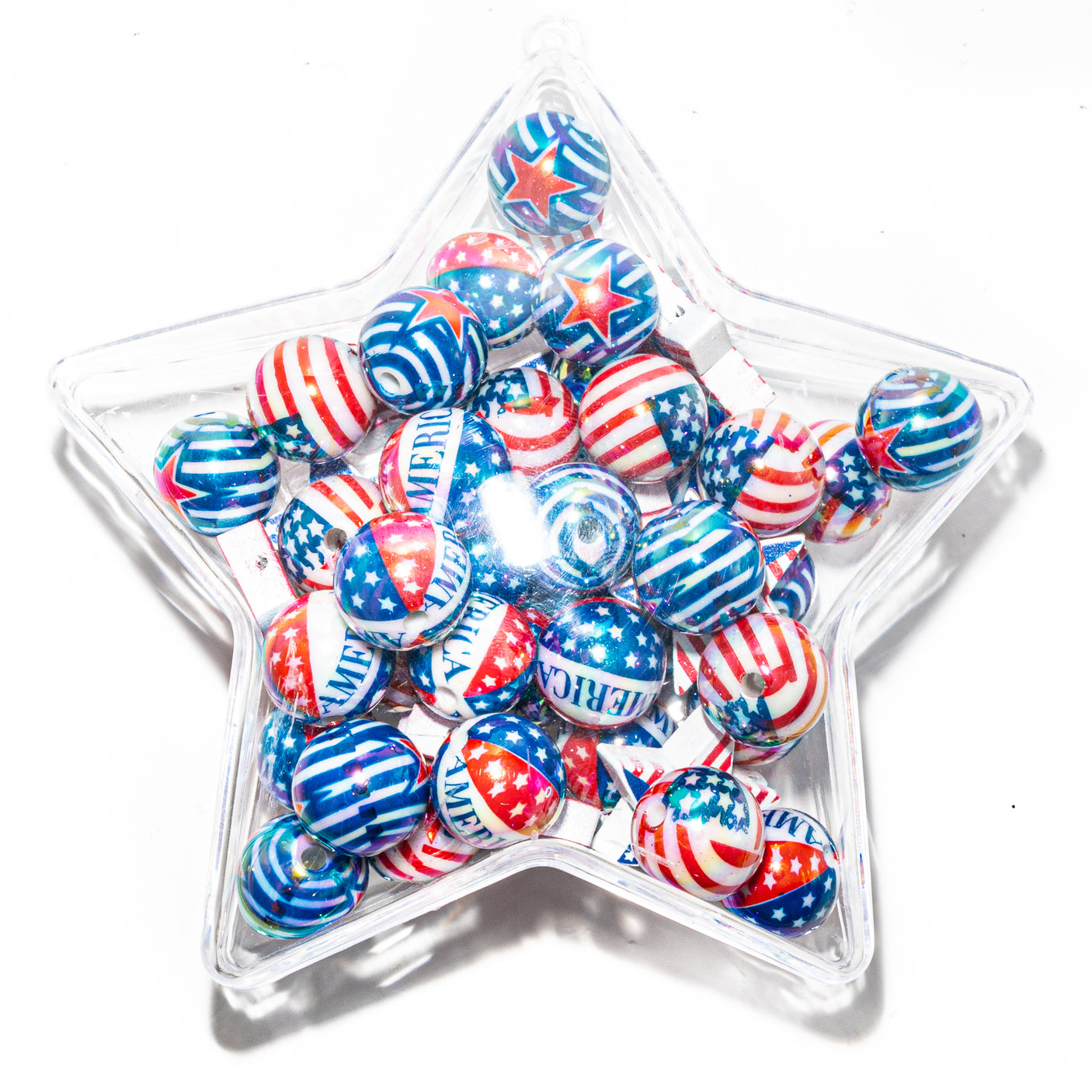 Stars & Stripes Patriotic Bead Mix