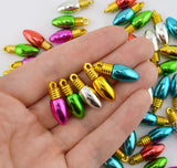 Holiday Pop Christmas Light Bulb Charms
