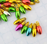 Holiday Pop Christmas Light Bulb Charms