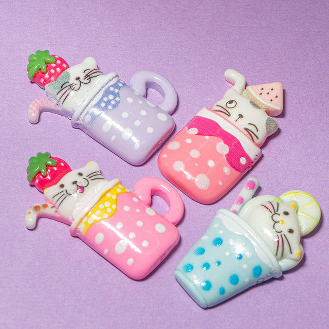 Bubble Cats Cute Resin Embellishments