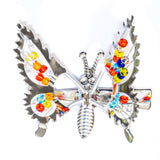 Rainbow Beaded Butterfly Clips