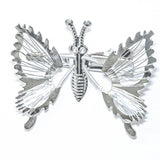 Metal Silver Butterfly Hair Clip