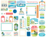 Echo Park Paper  Beach Town Frames & Tags