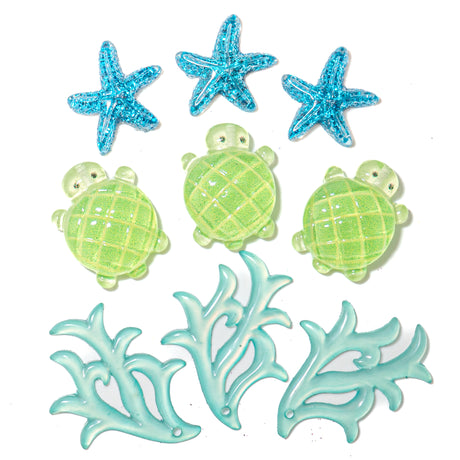 Coastal Reef Charm Embellishment Mix