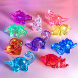 Transparent Plastic Dino Trio Sets