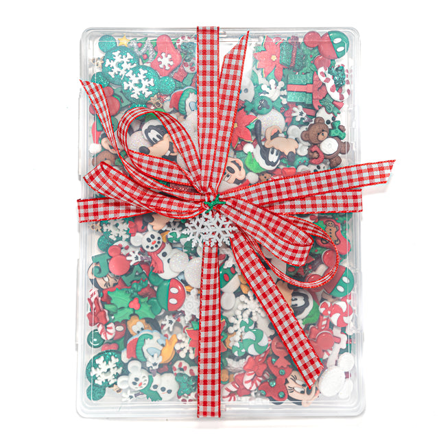 Ultimate Disney Christmas Embellishment Value Pack for DIY, 250 pieces