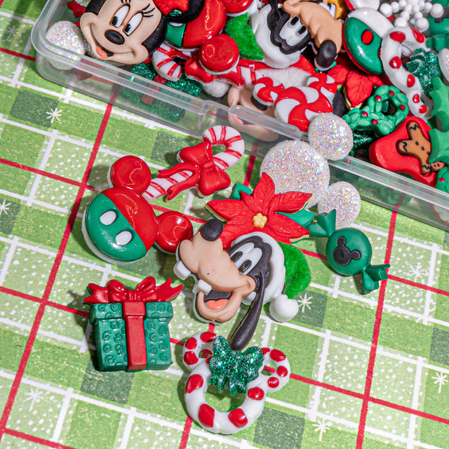 Ultimate Disney Christmas Embellishment Value Pack for DIY, 250 pieces