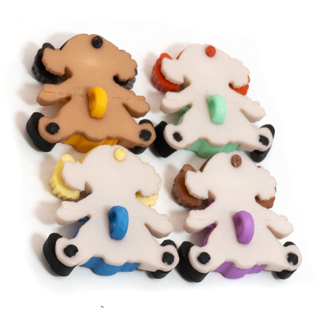 Dolls Of The World Multi Color Buttons